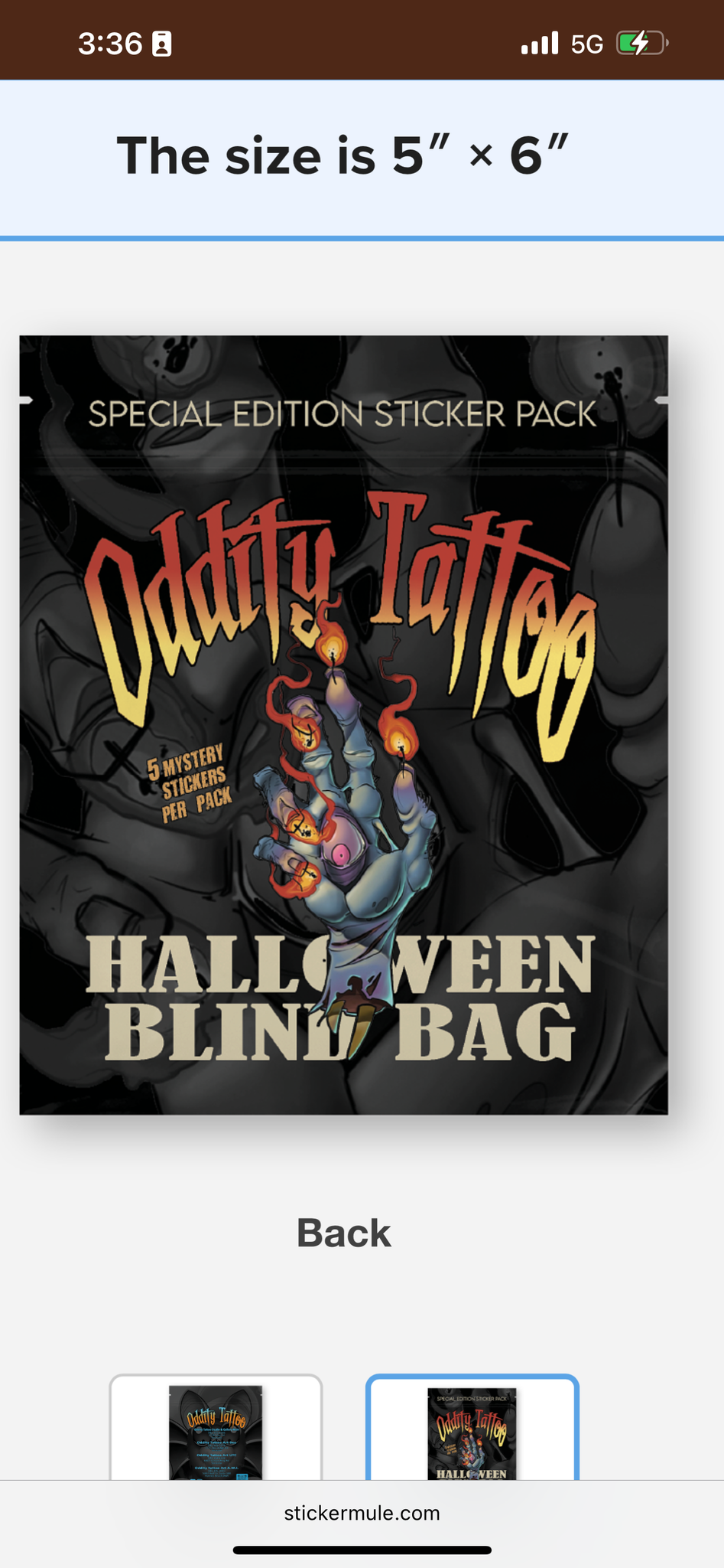 HALLOWEEN STICKER BLIND BAGS