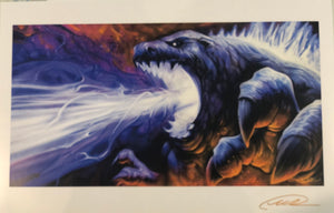 Will Ralston Blue Monster Print