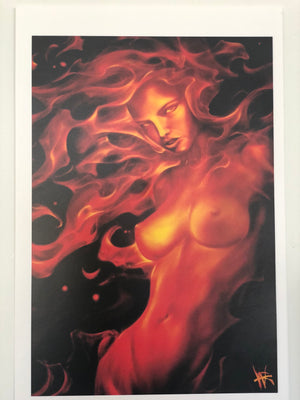 Will Ralston Fire Lady Print